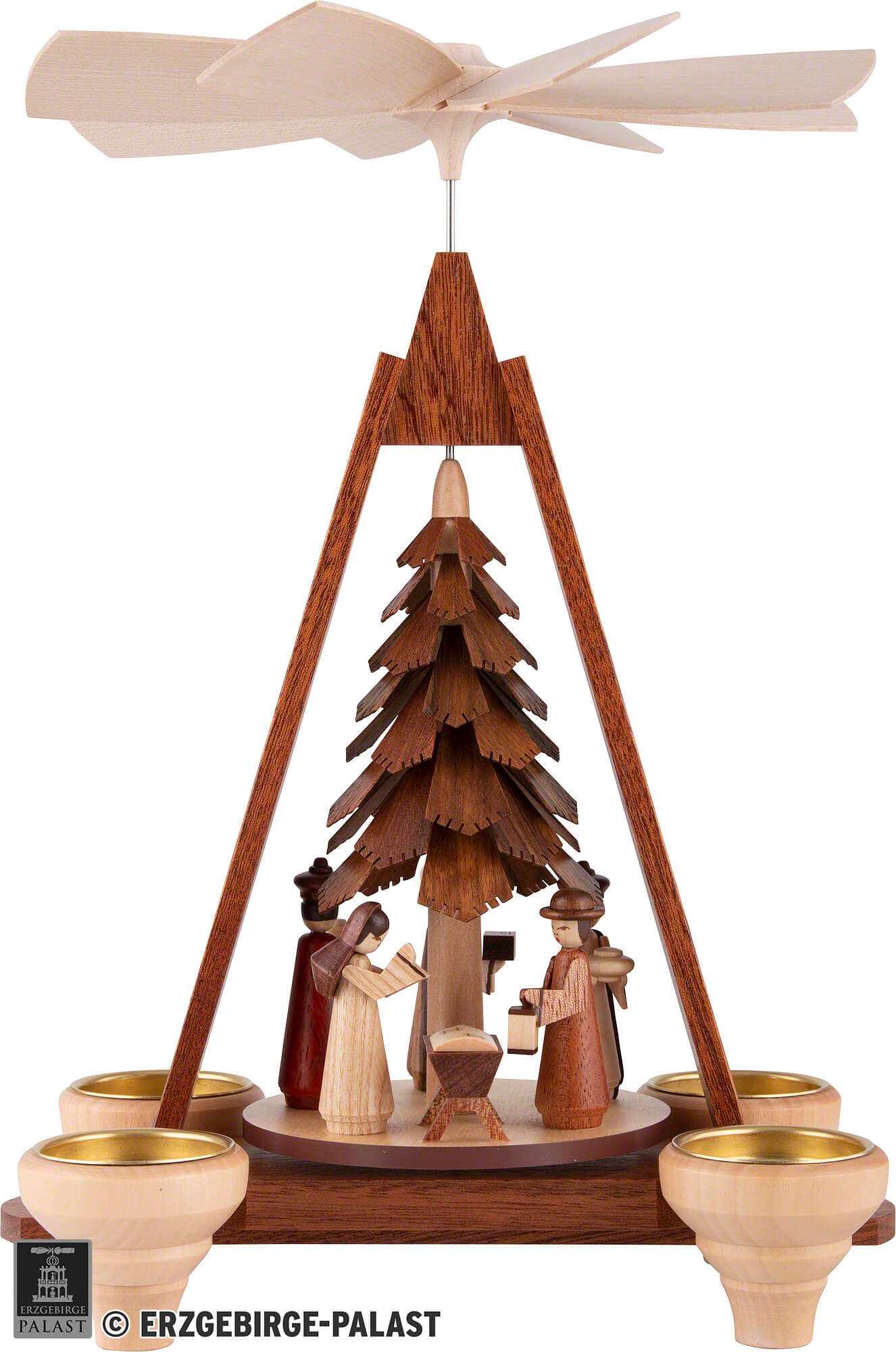 1-stöckige Weihnachtspyramide - Christi Geburt (29 cm) von Müller Kleinkunst