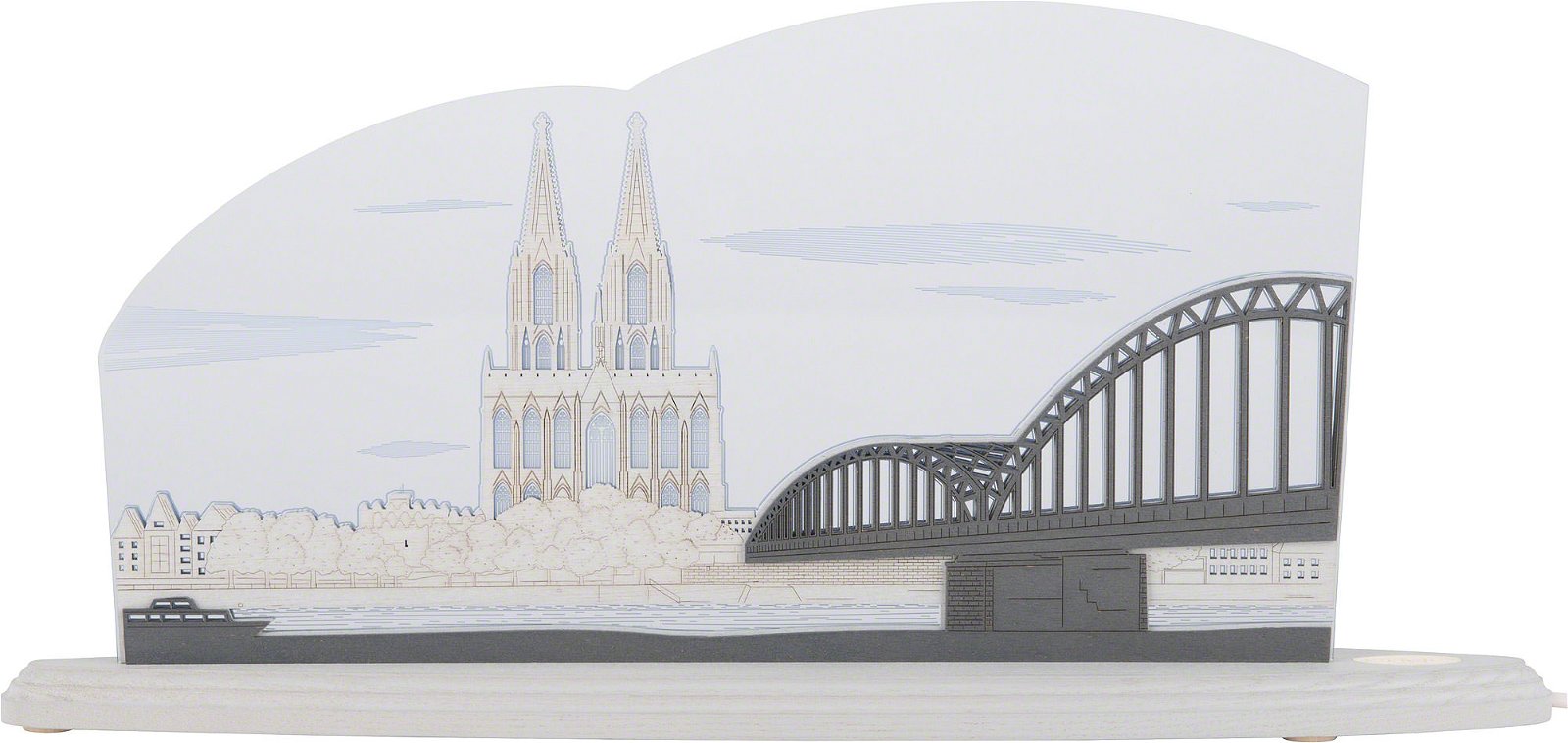 Motivleuchte „Kölner Dom“ (47×22,2 cm) von Weigla Holzkunst