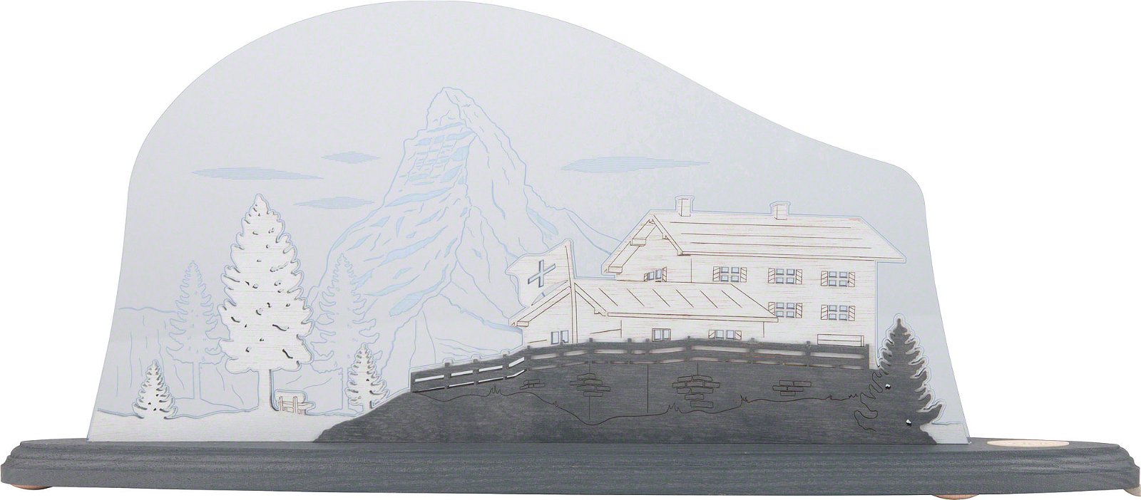 (47×20,7 „Matterhorn“ Holzkunst Motivleuchte Weigla von cm)