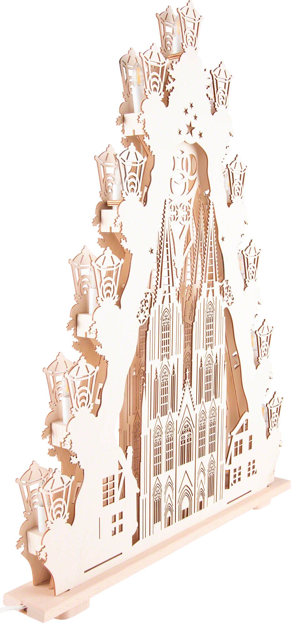 Lichterspitze „Kölner Dom“ (52×67 cm) Seiffen von Saico
