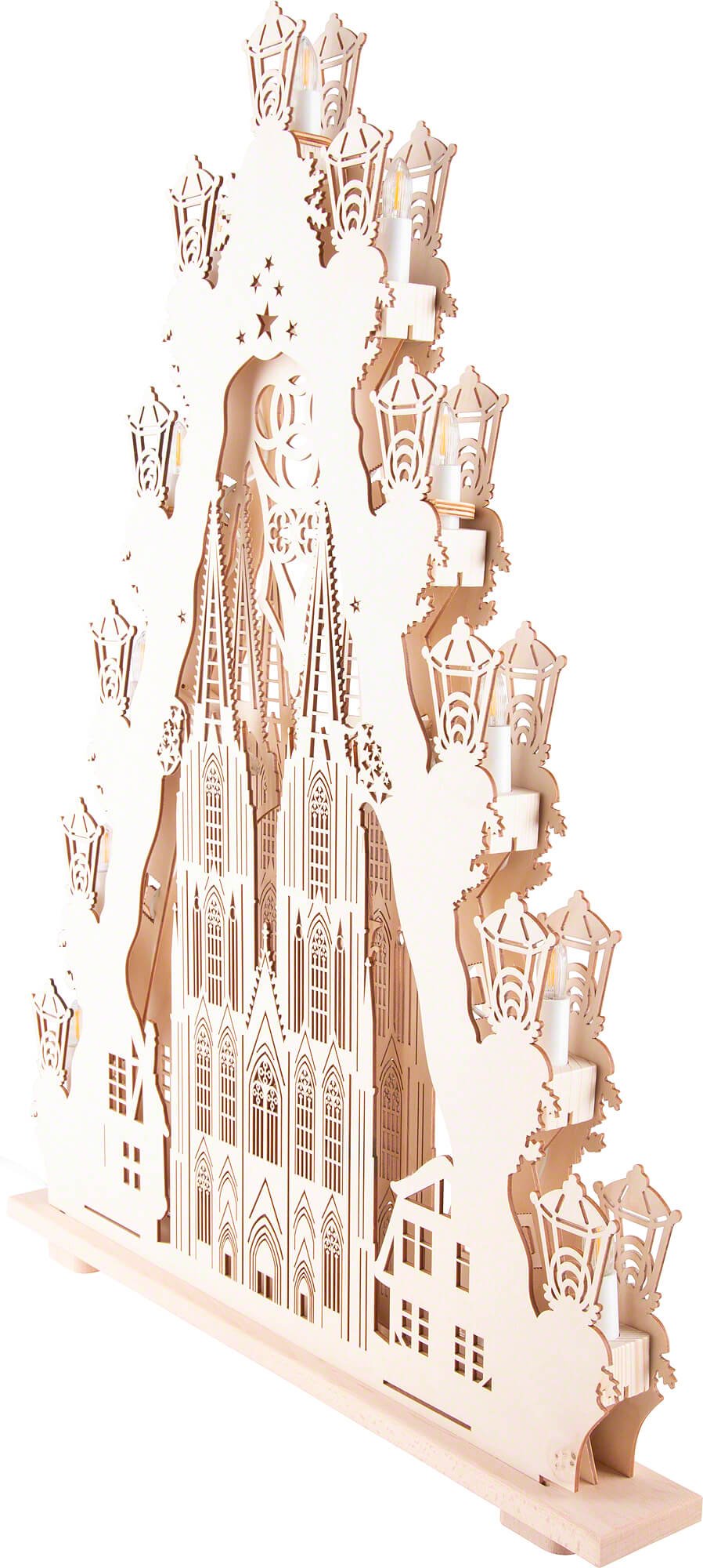 Lichterspitze „Kölner Dom“ Seiffen (52×67 von Saico cm)