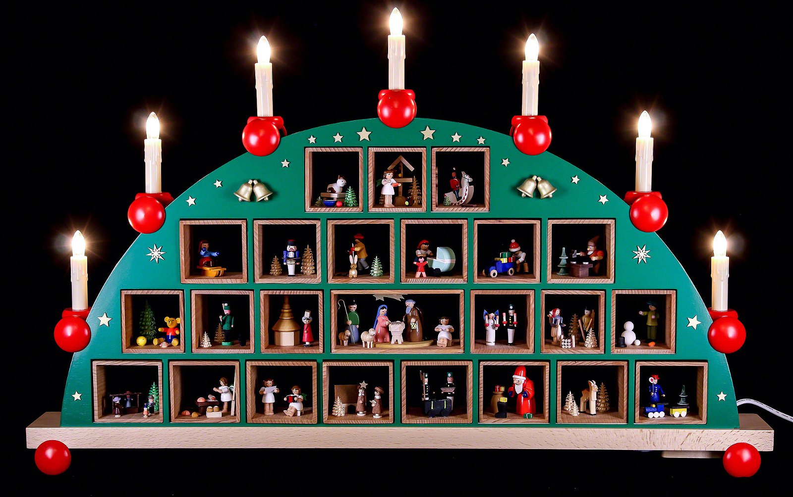 Candle Arch Advent Calendar (48×76 cm/19×30in) by Richard Glässer