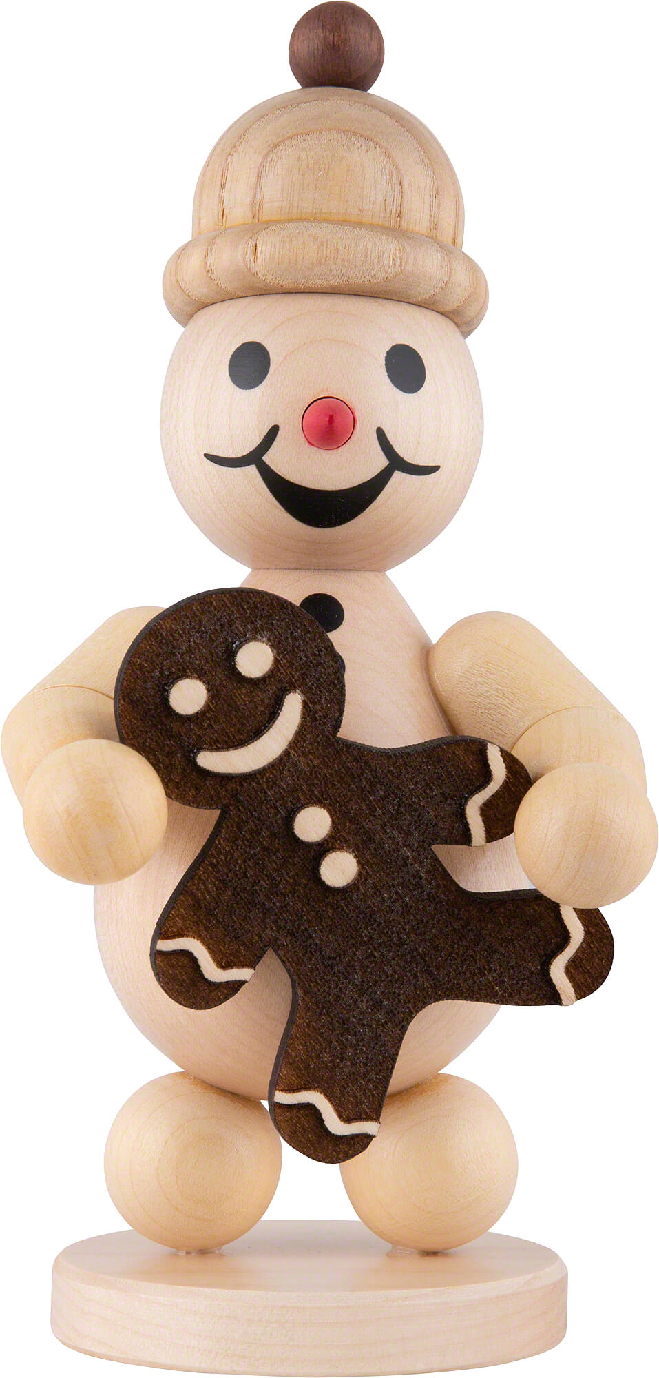 Schneemann Junior mit Lebkuchenmann - Mittelgroß (18,5 cm) von Volkmar ...