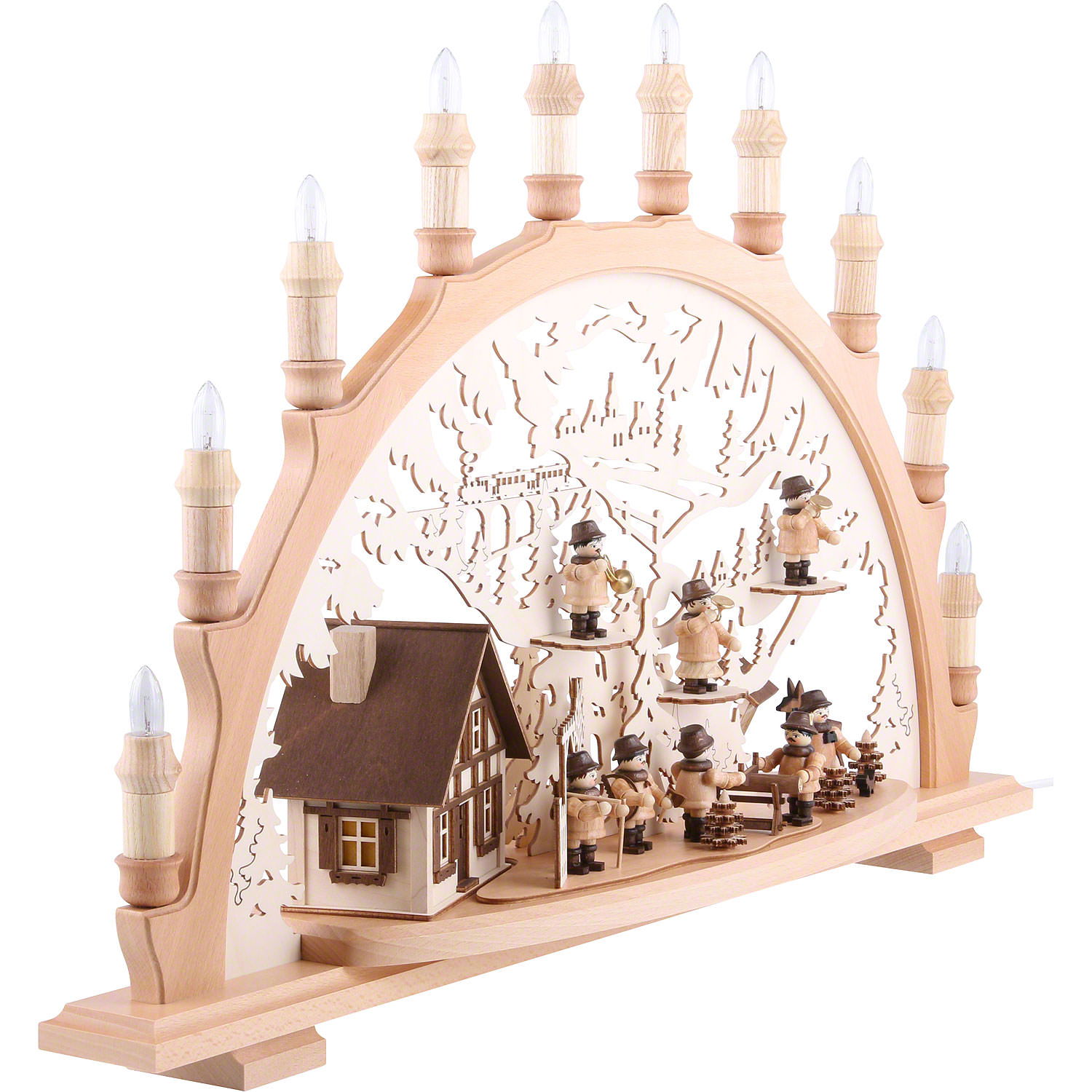 Candle Arch - Lumbermen (67×42×15 cm/26×16.5×6in) by Lenk & Sohn