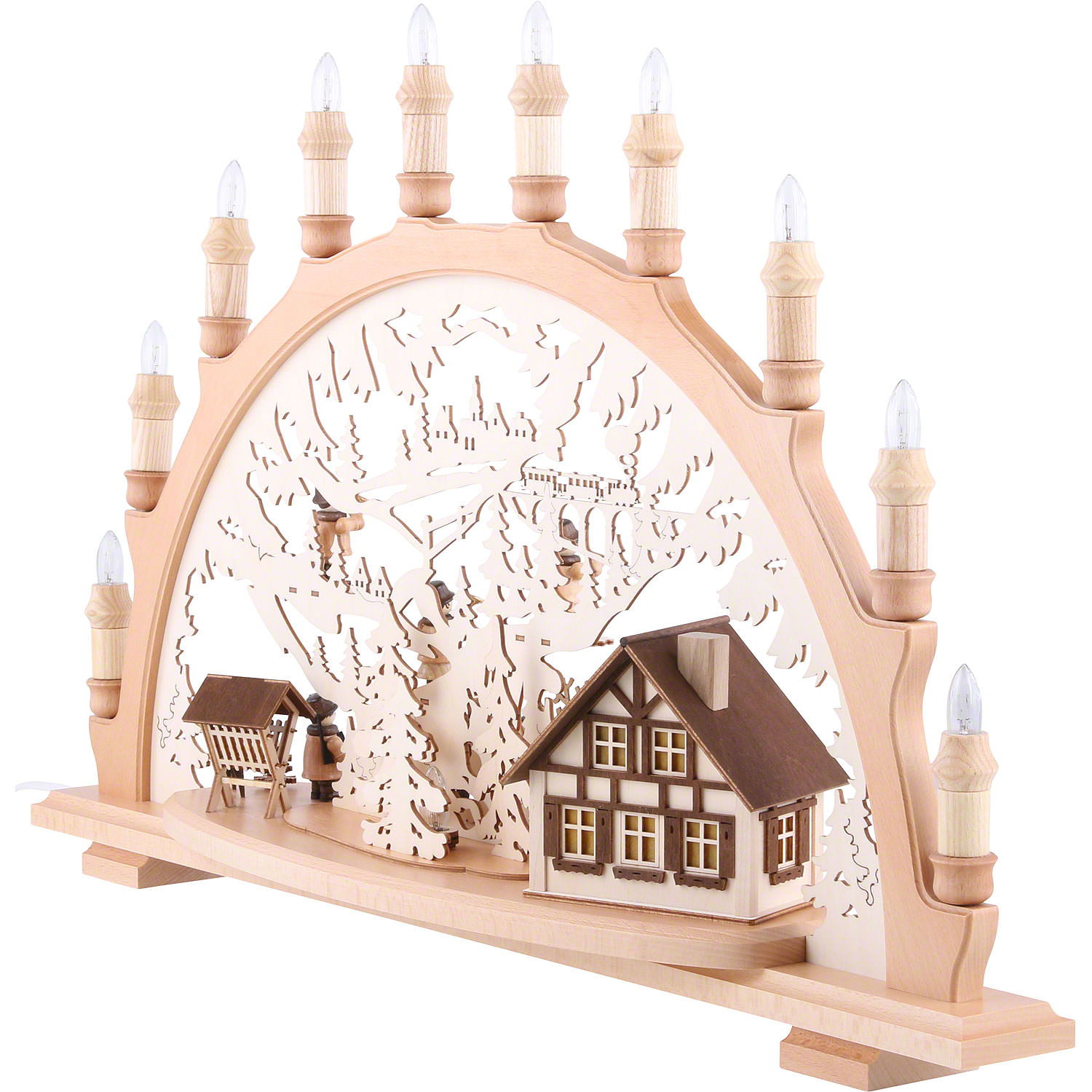 Candle Arch - Lumbermen (67×42×15 cm/26×16.5×6in) by Lenk & Sohn