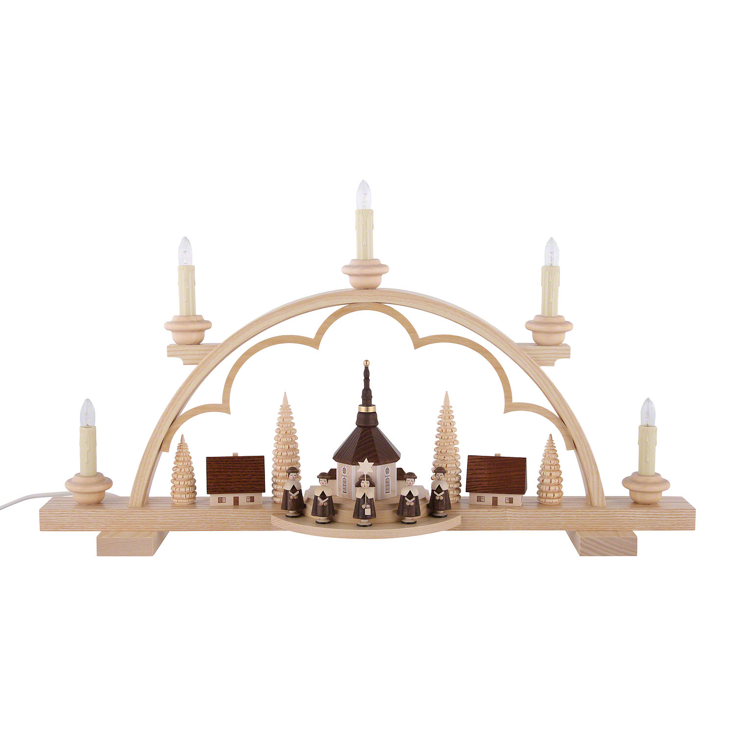 Candle Arch - Carolers Village (57 cm/22in) by Müller Kleinkunst