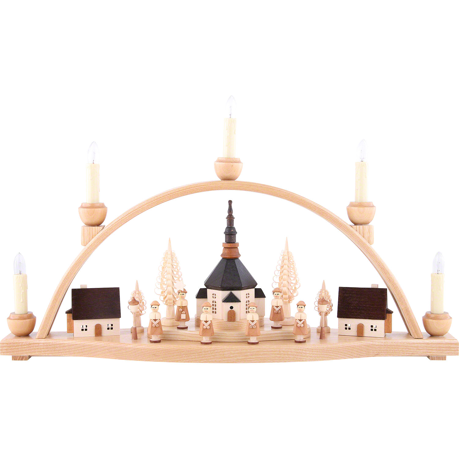 Candle Arch - “Church of Seiffen” (52×30×14 cm/20.4×11.8×5.5in) by ...