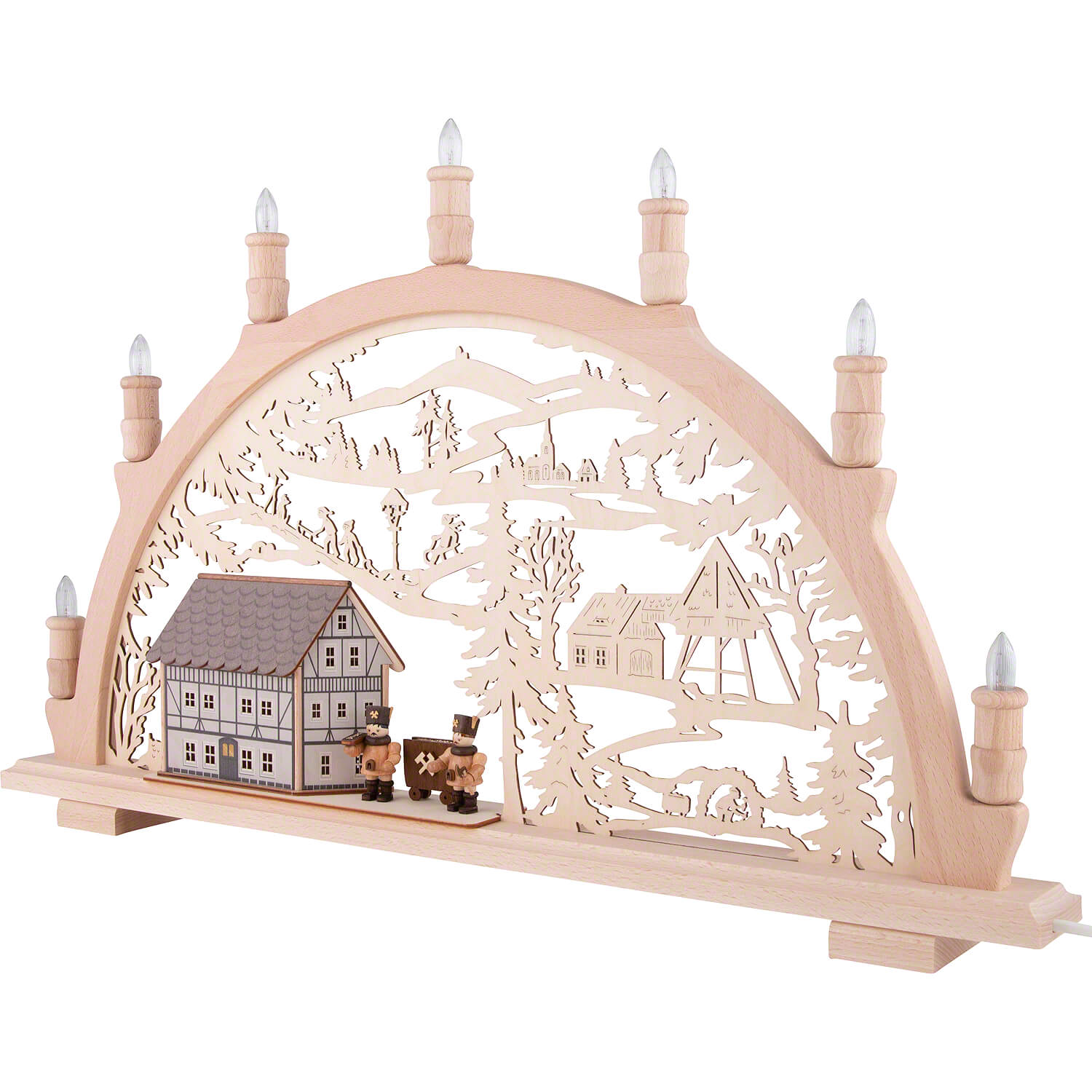 Candle Arch - Timber-Framed House (44×66 cm/17.3×26in) by Lenk & Sohn