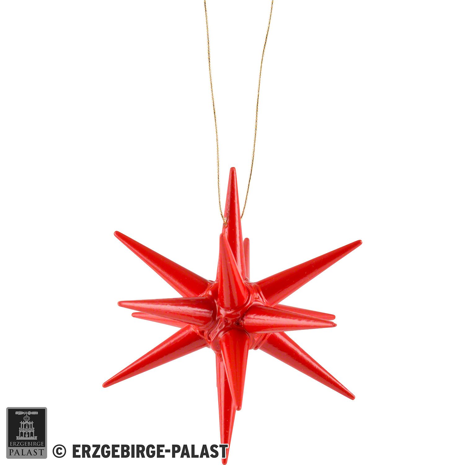 Christbaumschmuck Weihnachtsstern rot (7 cm) von Preissler Albin