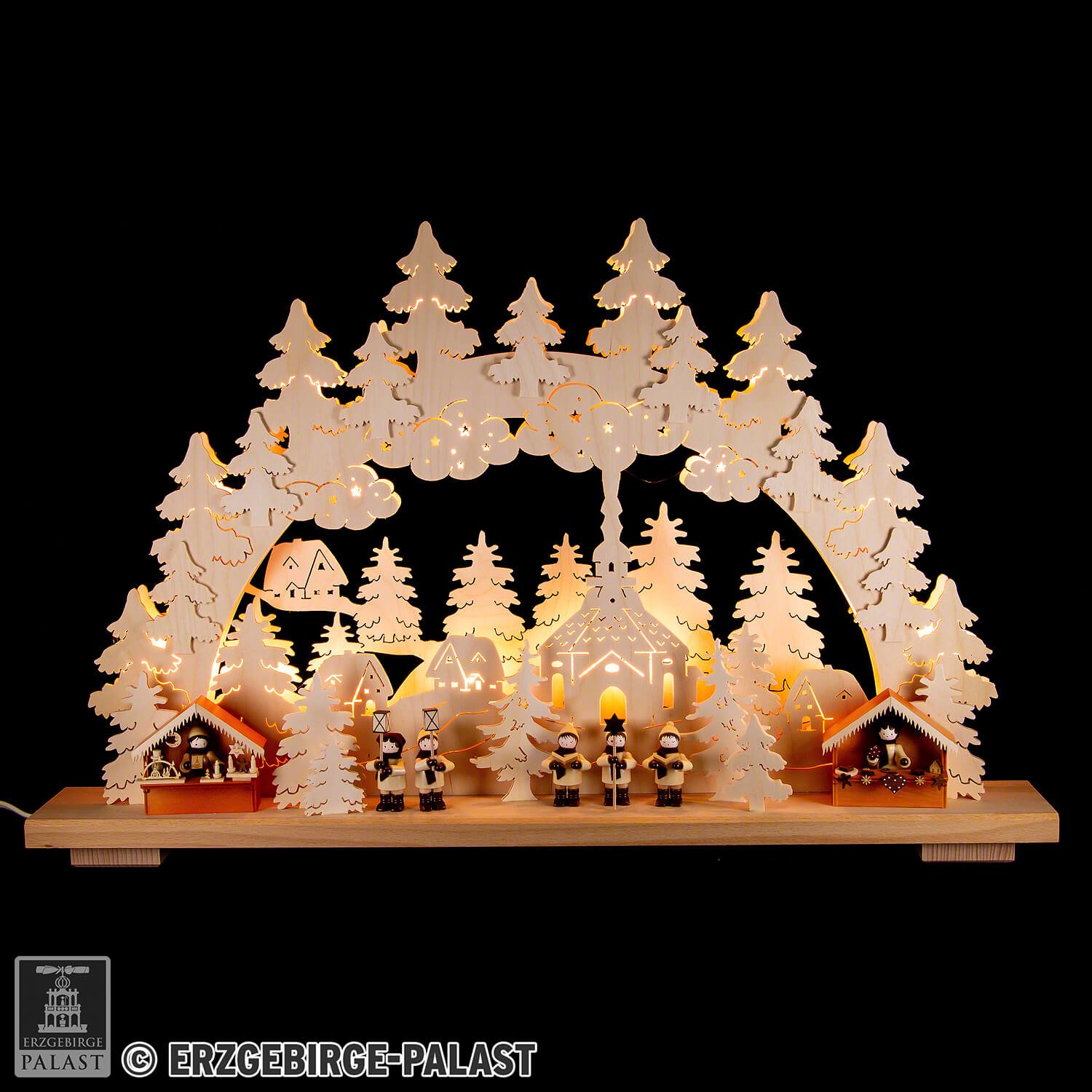Schwibbogen Weihnachtsmarkt (70×42 Schwibbola cm) von
