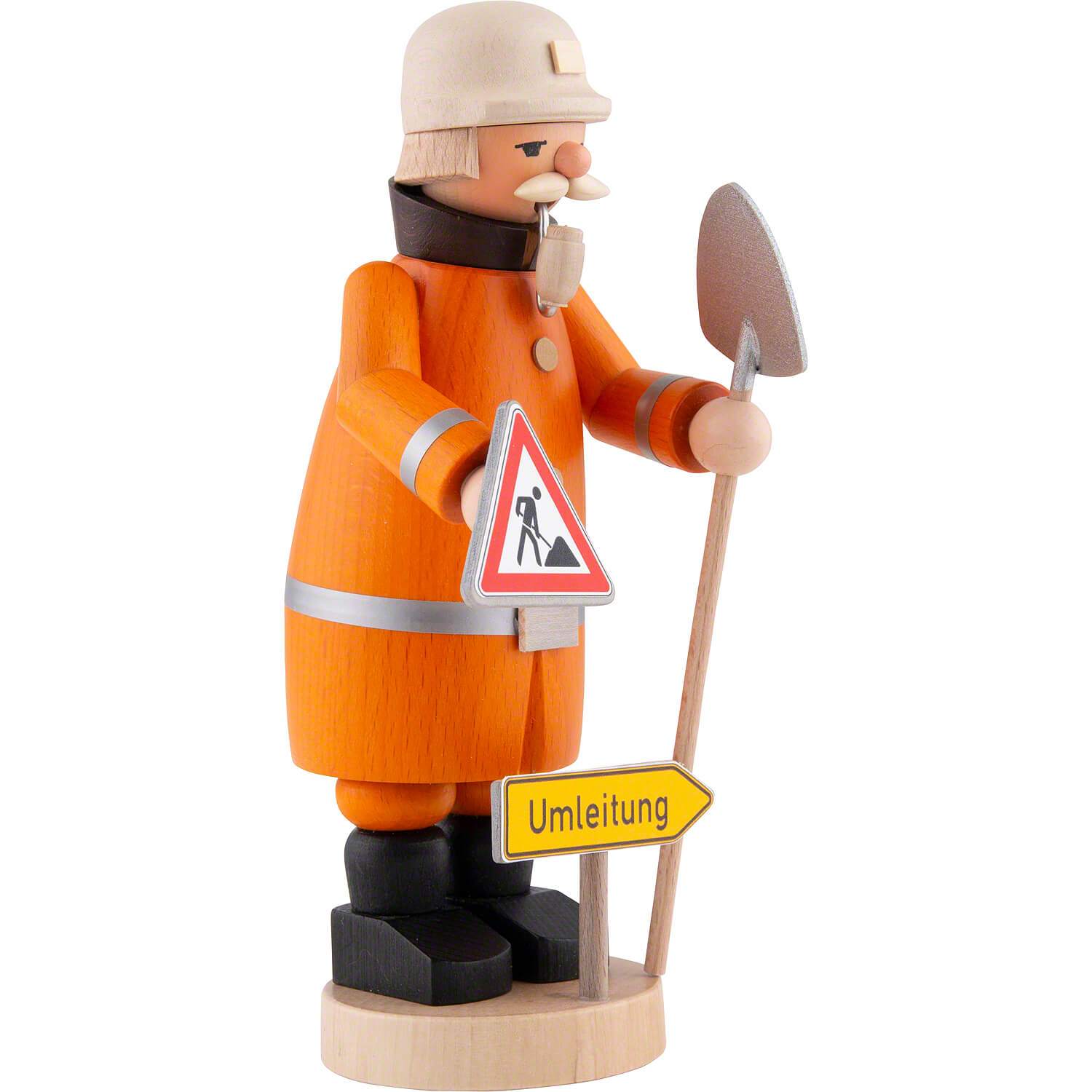 Räuchermännchen Straßenbauer (20 cm) von Drechslerei Findeisen