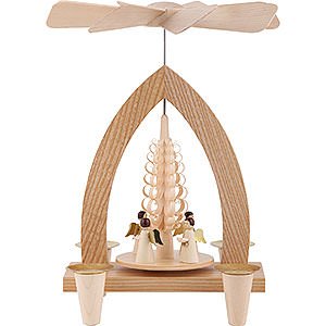 Christmas-Pyramids 1-tier Pyramids 1-Tier Pyramid - Angels - Natural - 26 cm / 10.2 inch