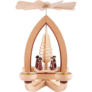 Christmas-Pyramids 1-tier Pyramids 1-Tier Pyramid - Carolers - Natural - 28 cm / 11 inch