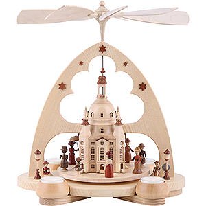Christmas-Pyramids 1-tier Pyramids 1-Tier Pyramid - Church of Our Lady Dresden - 34 cm / 13 inch