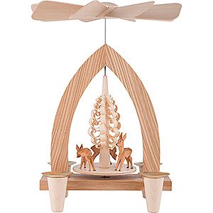 Christmas-Pyramids 1-tier Pyramids 1-Tier Pyramid - Deer - Natural - 26 cm / 10.2 inch