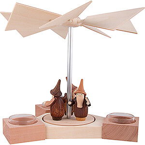 Christmas-Pyramids 1-tier Pyramids 1-Tier Pyramid Hexagonum Gnomes - 20 cm / 7.9 inch