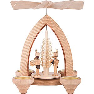 Christmas-Pyramids 1-tier Pyramids 1-Tier Pyramid - Miners - Natural - 26 cm / 10.2 inch