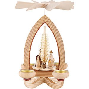 Christmas-Pyramids 1-tier Pyramids 1-Tier Pyramid - Nativity - Natural - 28 cm / 11 inch