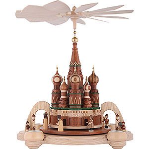 Christmas-Pyramids 1-tier Pyramids 1-Tier Pyramid - Saint Basil's Cathedral Moscow - 40 cm / 16 inch