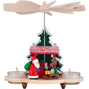 Christmas-Pyramids 1-tier Pyramids 1-Tier Pyramid Santa at the Striezel Market - 19,5 cm / 7.7 inch