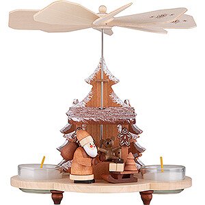 Christmas-Pyramids 1-tier Pyramids 1-Tier Pyramid Santa at the Striezel Market Natural - 19,5 cm / 7.7 inch