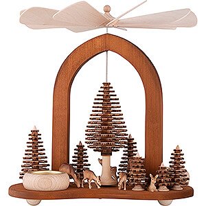 Christmas-Pyramids 1-tier Pyramids 1-Tier Pyramid - Star Arch - Forest - 26 cm / 10.2 inch