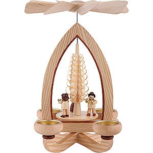 Christmas-Pyramids 1-tier Pyramids 1-Tier Pyramid - Wind Section - Natural - 28 cm / 11 inch
