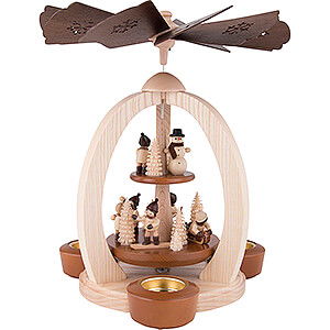 Weihnachtspyramiden 2-stckige Pyramiden 2-stckige Pyramide Winterkinder - Exklusiv - 30 cm