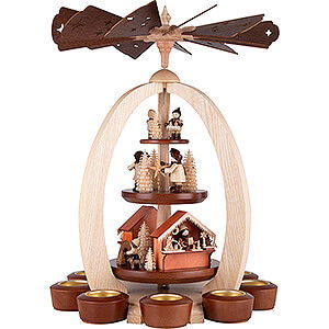 Christmas-Pyramids 3-tier Pyramids 3-Tier Pyramid Christmas Market - Exclusive - 44 cm / 17.3 inch