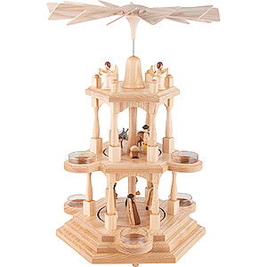 Weihnachtspyramiden 3-stckige Pyramiden 3-stckige Pyramide Christi Geburt - 41 cm