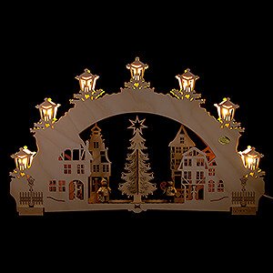 Candle Arches All Candle Arches 3D Candle Arch - Christmas Market - 52x32 cm / 20.5x12.6 inch