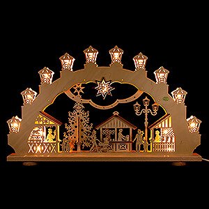 Candle Arches All Candle Arches 3D Candle Arch - Christmas Market - 66x40 cm / 26x15.7 inch