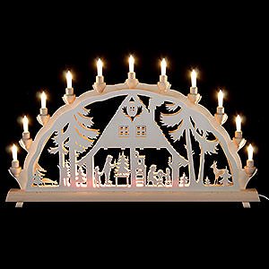Candle Arches All Candle Arches 3D Double Arch - Forest House - 68x35 cm / 27x14 inch