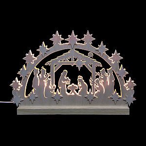 Candle Arches All Candle Arches 3D Double Arch - Nativity - 42x30x4,5 cm / 16x12x2 inch