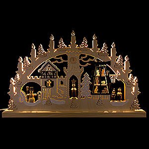 Candle Arches All Candle Arches 3D Double Arch - Pyramid Singers - 62x37x5,5 cm / 24x14x2 inch