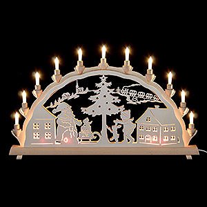 Candle Arches All Candle Arches 3D Double Arch - Santa Claus - 68x35 cm / 27x14 inch