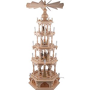 Christmas-Pyramids 4-tier Pyramids 4-Tier Pyramid - Ore Mountain Forest People - 140 cm / 55.1 inch