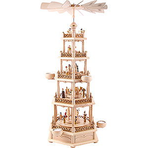 5-Tier Pyramid - Nativity (74 cm/30in) by Richard Glässer