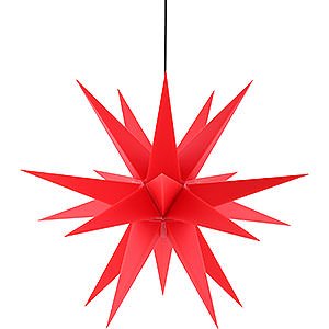 Advent Stars and Moravian Christmas Stars Saico Stars Advents Star for Inside and Outside Use Red incl. Lighting - 60 cm / 23.6 inch