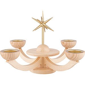 Lichterwelt Adventsleuchter Adventsleuchter mit Teelichhalter ohne Engel - 31x31x20 cm