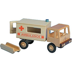 Wooden Toys Our world in miniature Ambulance Truck