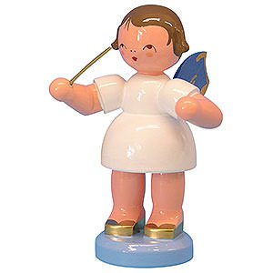 Angels Angels - blue wings - large Angel Conductor - Blue Wings - Standing - 9,5 cm / 3,7 inch