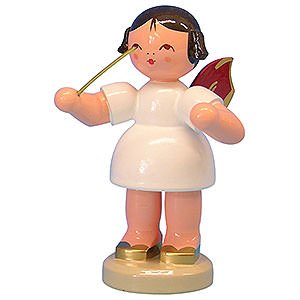 Angels Angels - red wings - large Angel Conductor - Red Wings - Standing - 9,5 cm / 3,7 inch
