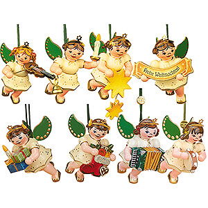 Tree ornaments Misc. Tree Ornaments Angel Greetings in Fir Green - 8 Enchanting Hubrig Ornaments