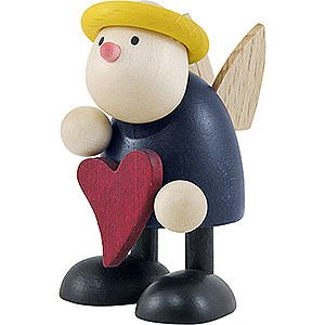 Gift Ideas Mother's Day Angel Hans Standing with Heart - 7 cm / 2.8 inch
