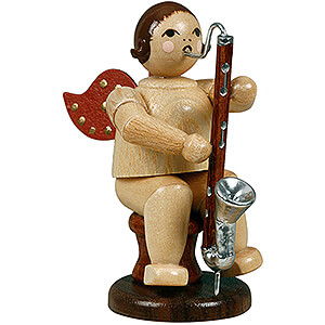 Angels Orchestra (Ellmann) Angel Sitting with Bass Clarinet, Natural - 6,5 cm / 2.6 inch