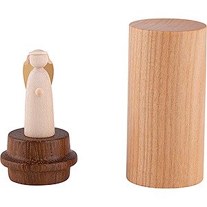 Gift Ideas Lucky Charm Angel To Go - Cherrywood with Iroko - 6 cm / 2.4 inch