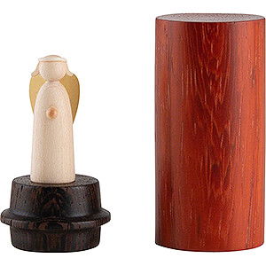Gift Ideas Lucky Charm Angel To Go - Padouk Wood with Wenge - 6 cm / 2.4 inch