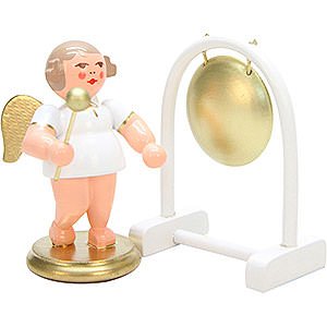 Angels Orchestra white & gold (Ulbricht) Angel White / Gold with Gong - 6,0 cm / 2.4 inch
