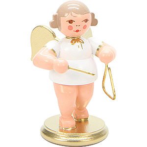 Angels Orchestra white & gold (Ulbricht) Angel White/Gold with Triangle - 6,0 cm / 2 inch